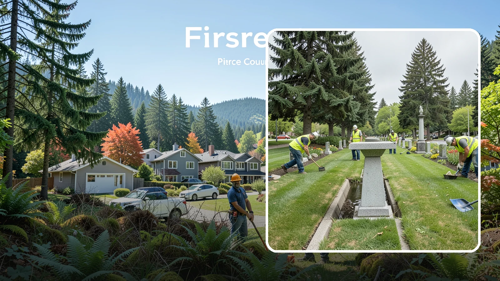 Memorial Maintenance in Fircrest, Pierce County, WA - Ongoing maintenance of civic memorials and monuments for Western Washington municipalities and districts.
