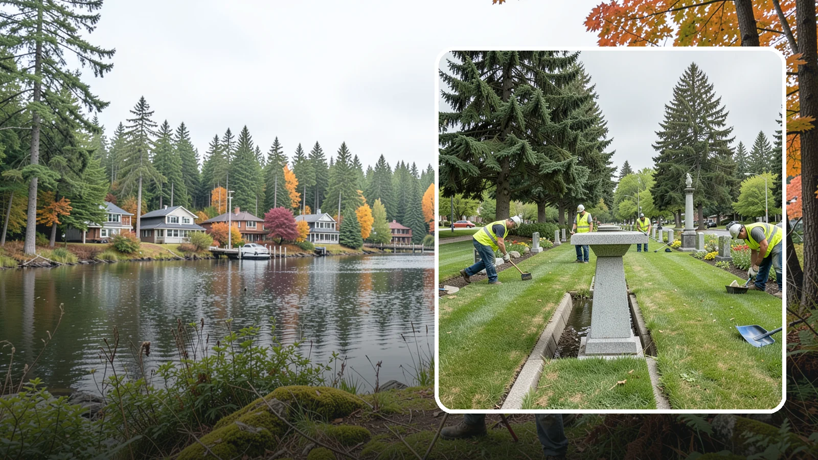 Memorial Maintenance in La Conner, Skagit County, WA - Ongoing maintenance of civic memorials and monuments for Western Washington municipalities and districts.