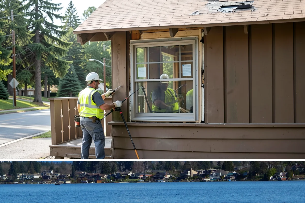 Memorial Maintenance in Lake Stevens, Snohomish County, WA - Memorials receive intensified preparation ahead of Memorial Day and Veterans Day observances.