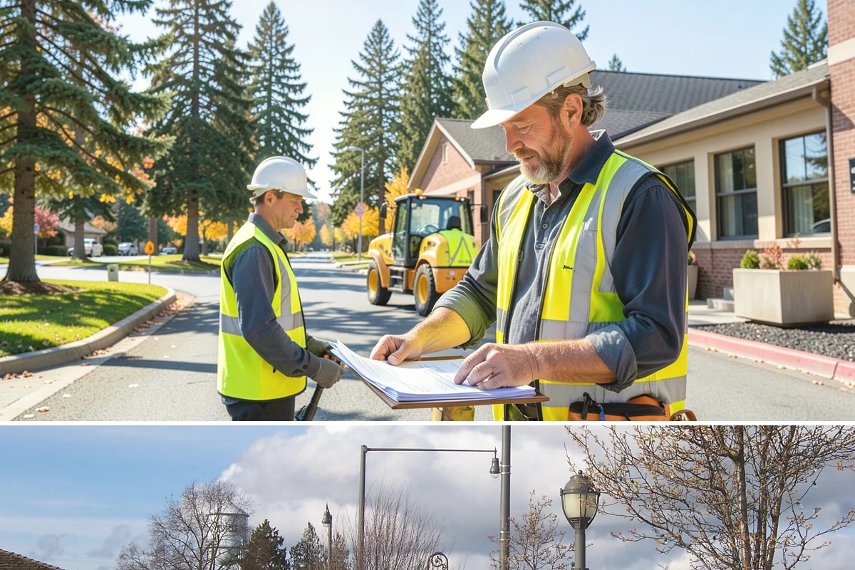 Memorial Maintenance in Marysville, Snohomish County, WA - Memorials receive intensified preparation ahead of Memorial Day and Veterans Day observances.