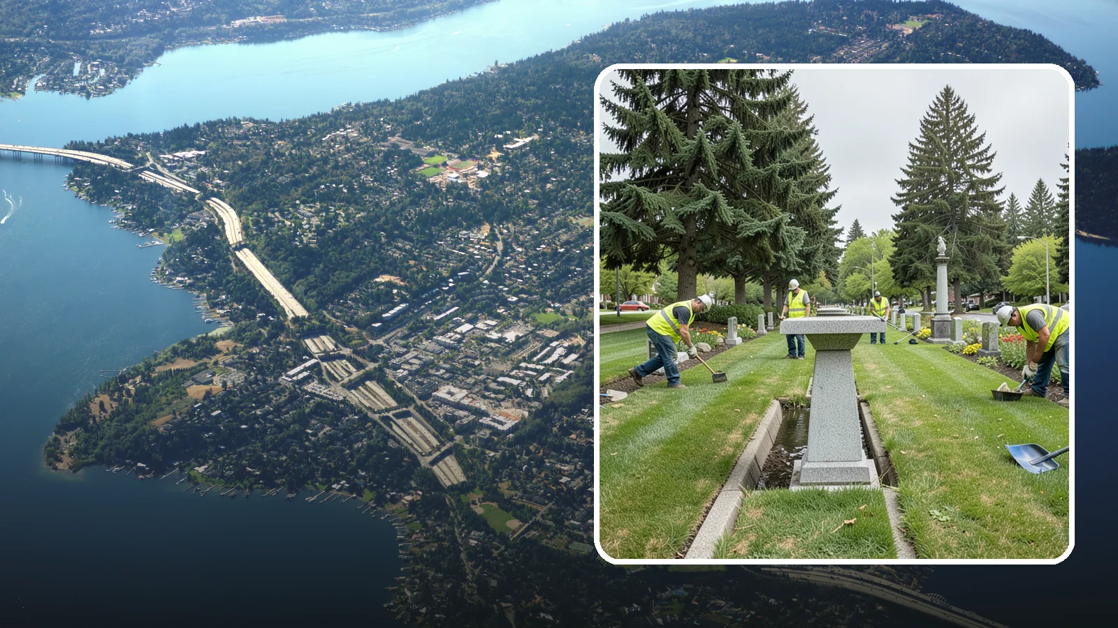 Memorial Maintenance in Mercer Island, King County, WA - Ongoing maintenance of civic memorials and monuments for Western Washington municipalities and districts.