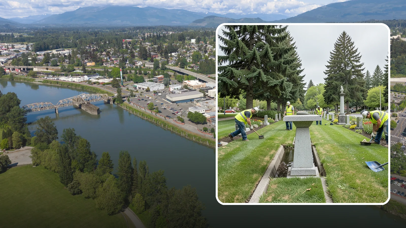 Memorial Maintenance in Mount Vernon, Skagit County, WA - Ongoing maintenance of civic memorials and monuments for Western Washington municipalities and districts.