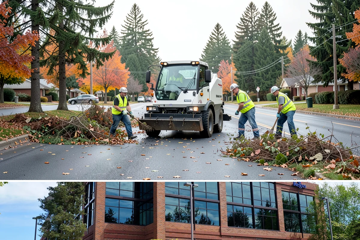 Memorial Maintenance in Mountlake Terrace, Snohomish County, WA - Memorials receive intensified preparation ahead of Memorial Day and Veterans Day observances.