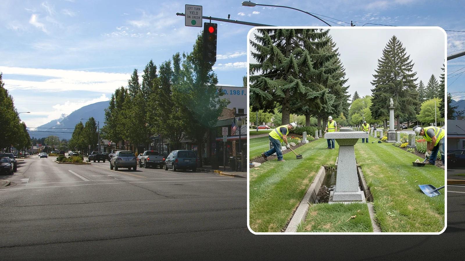 Memorial Maintenance in North Bend, King County, WA - Ongoing maintenance of civic memorials and monuments for Western Washington municipalities and districts.