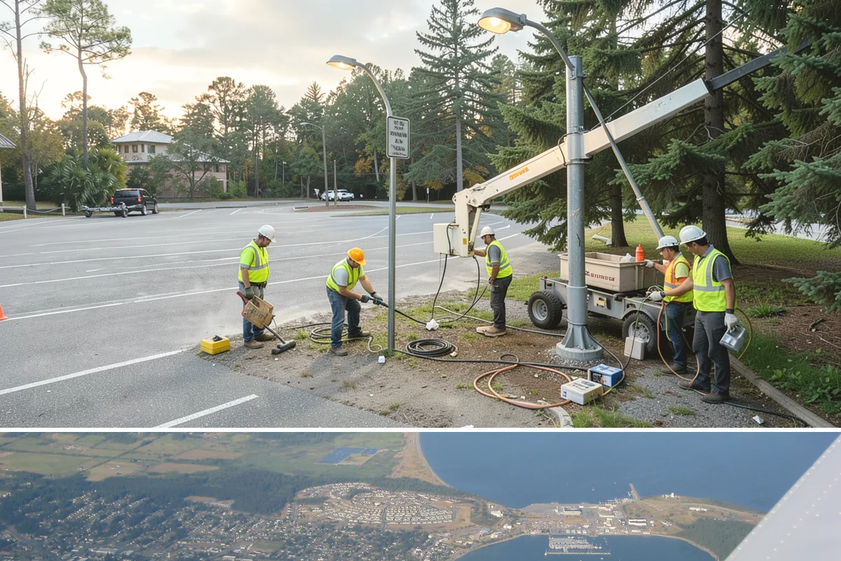 Memorial Maintenance in Oak Harbor, Island County, WA - Memorials receive intensified preparation ahead of Memorial Day and Veterans Day observances.