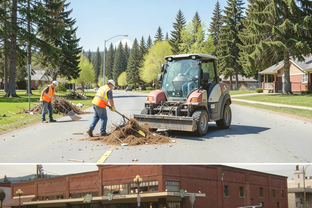 Memorial Maintenance in Sedro-Woolley, Skagit County, WA - Memorials receive intensified preparation ahead of Memorial Day and Veterans Day observances.