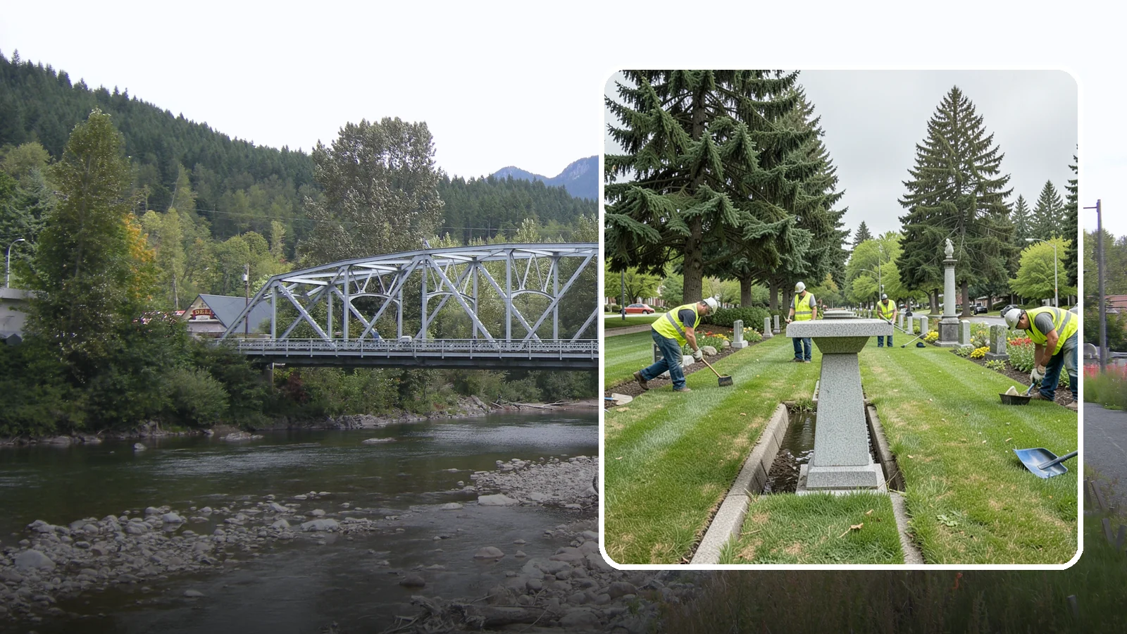 Memorial Maintenance in Skykomish, King County, WA - Ongoing maintenance of civic memorials and monuments for Western Washington municipalities and districts.