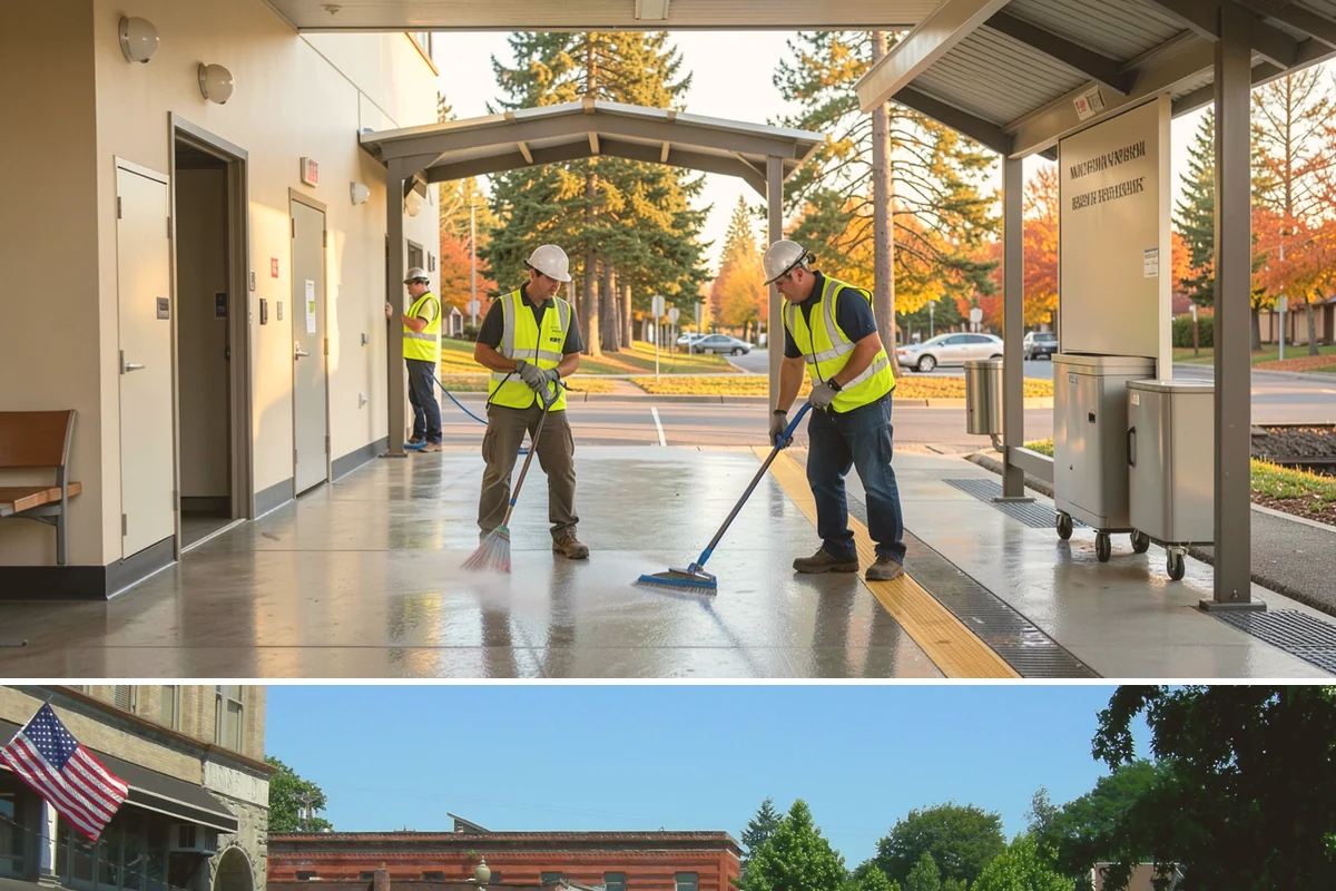 Memorial Maintenance in Snohomish, Snohomish County, WA - Memorials receive intensified preparation ahead of Memorial Day and Veterans Day observances.