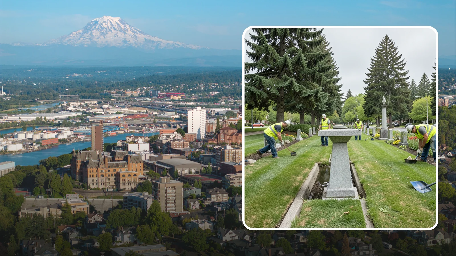 Memorial Maintenance in Tacoma, Pierce County, WA - Ongoing maintenance of civic memorials and monuments for Western Washington municipalities and districts.