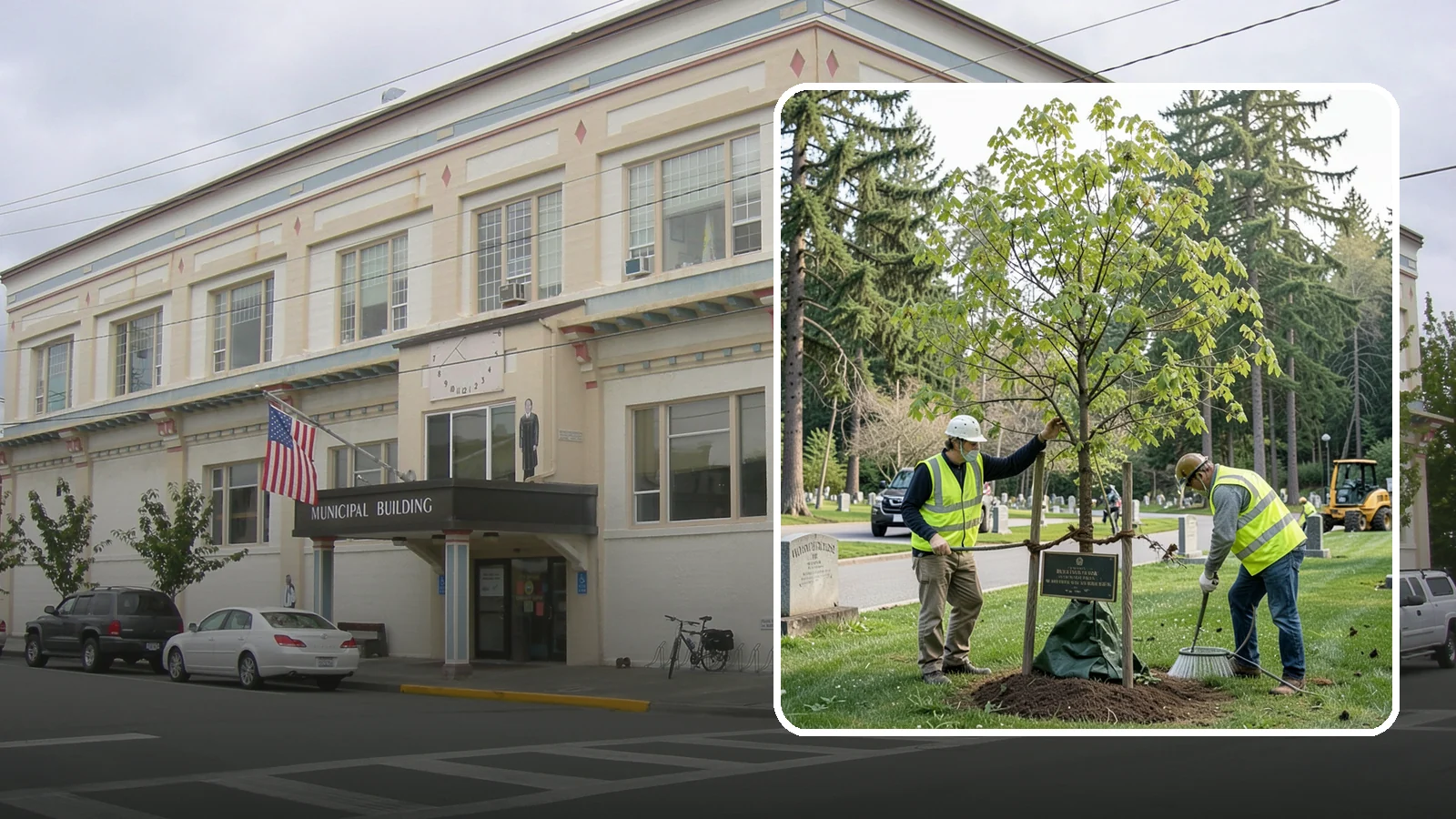 Memorial Tree Planting in Anacortes, Skagit County, WA - Dedicated planting of commemorative trees with donor coordination, plaque placement, and long-term establishment care.
