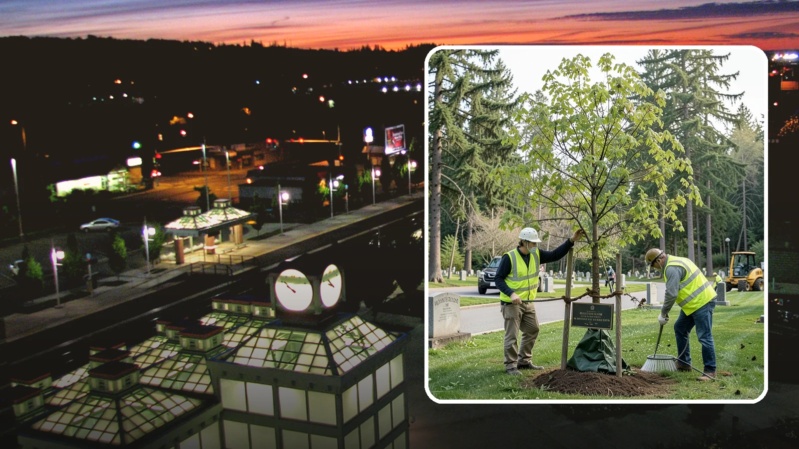 Memorial Tree Planting in Auburn, King County, WA - Dedicated planting of commemorative trees with donor coordination, plaque placement, and long-term establishment care.