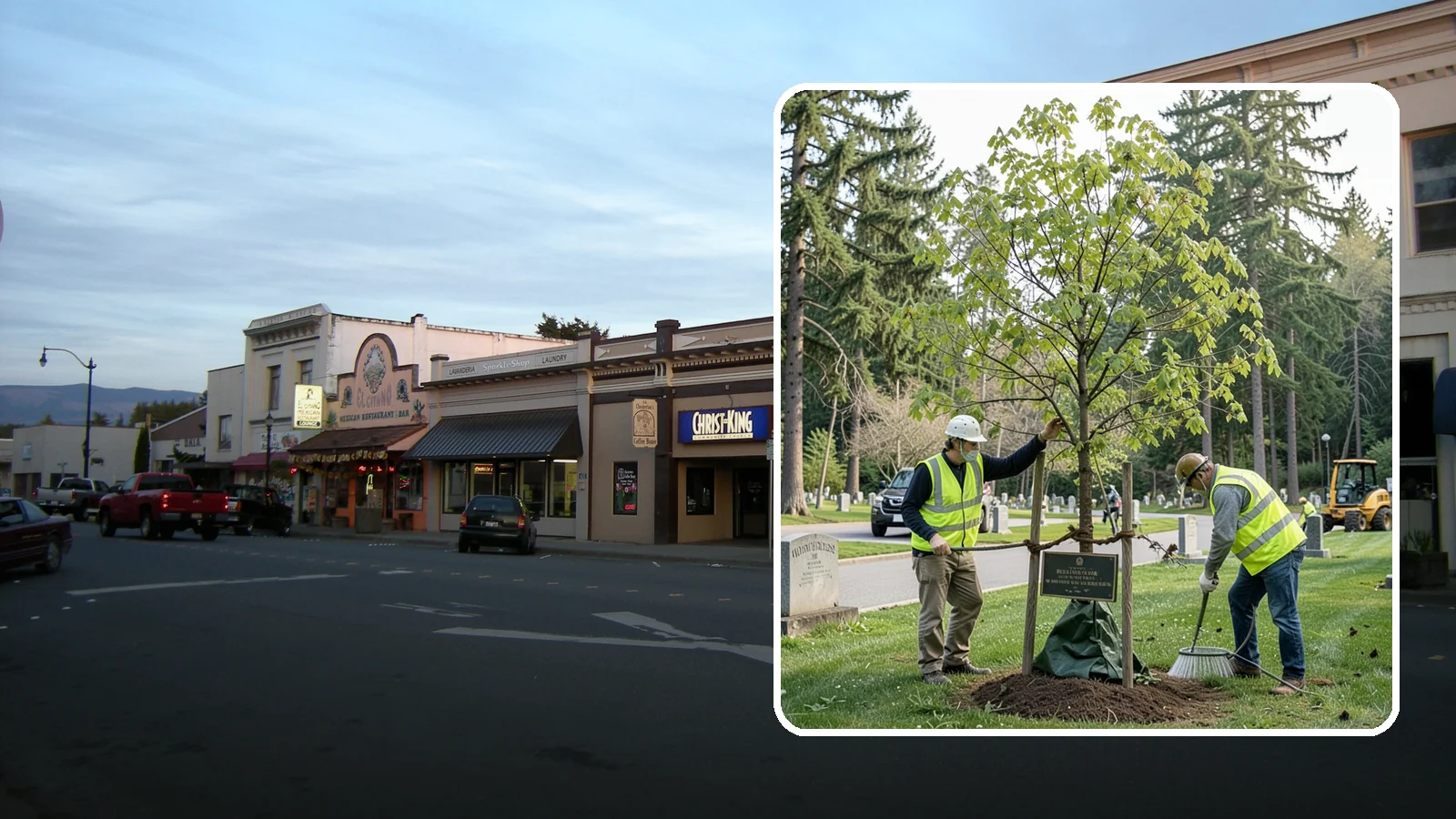 Memorial Tree Planting in Burlington, Skagit County, WA - Dedicated planting of commemorative trees with donor coordination, plaque placement, and long-term establishment care.