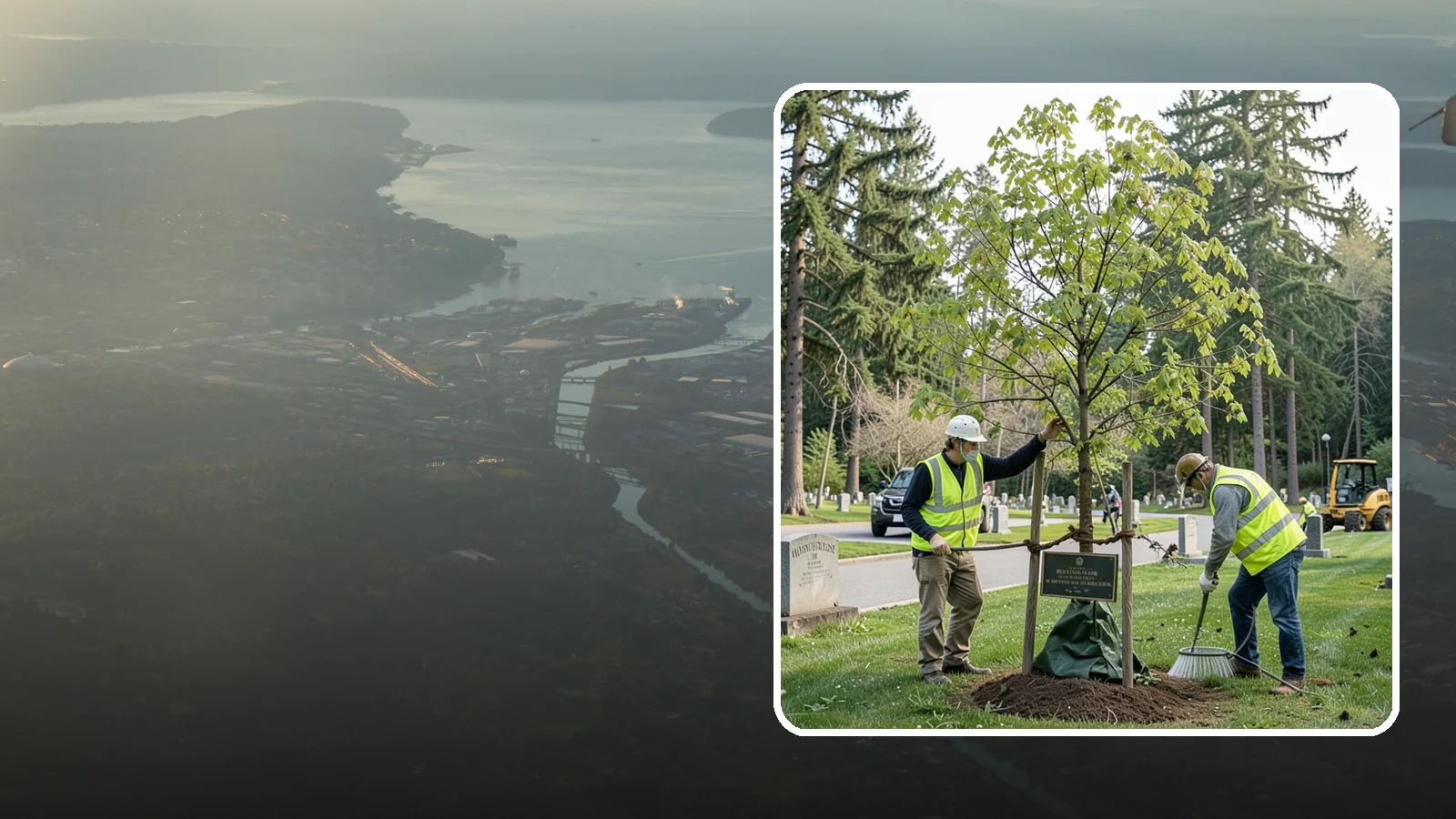 Memorial Tree Planting in Fife, Pierce County, WA - Dedicated planting of commemorative trees with donor coordination, plaque placement, and long-term establishment care.