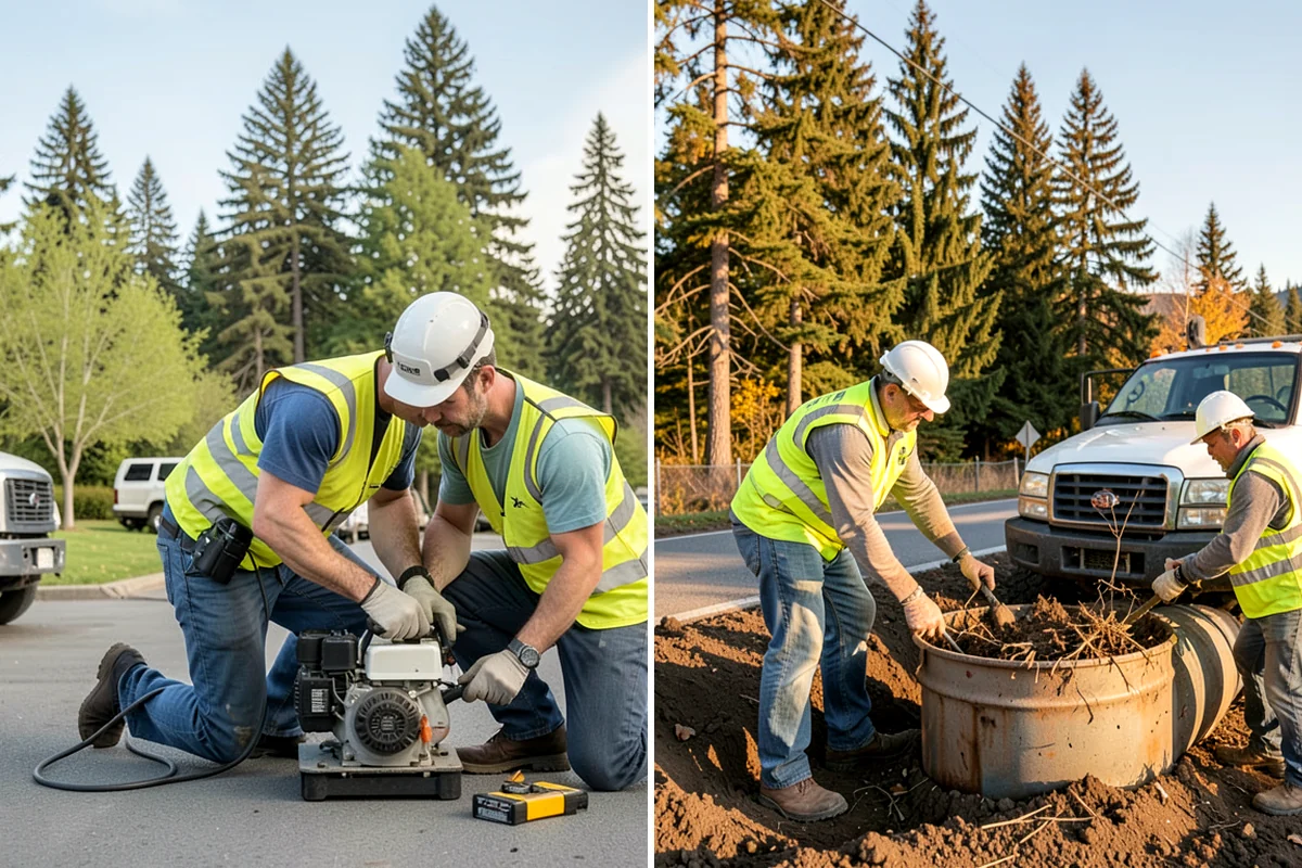 Memorial Tree Planting in Kenmore, King County, WA - Species and location selection with staff and donor