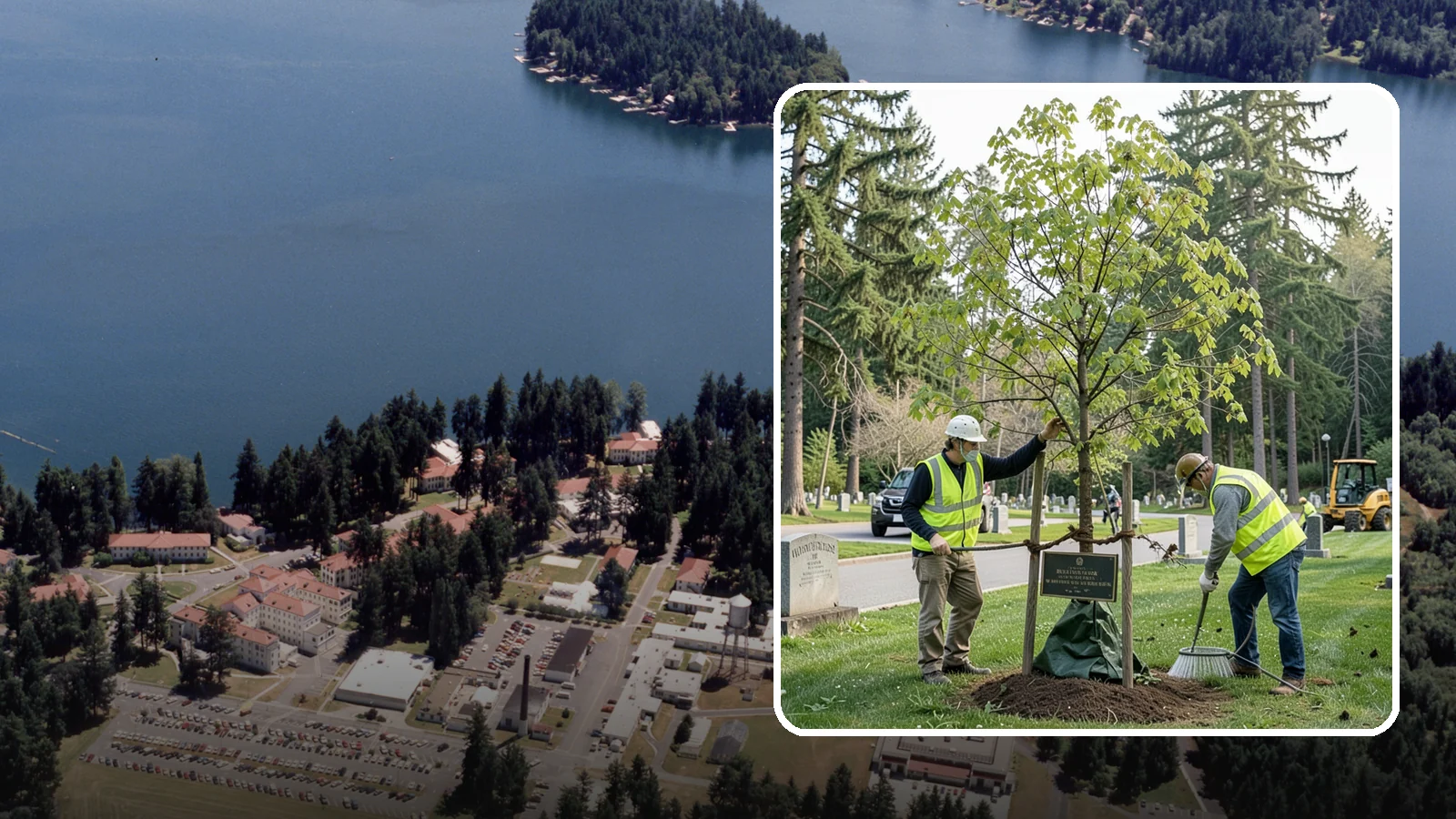 Memorial Tree Planting in Lakewood, Pierce County, WA - Dedicated planting of commemorative trees with donor coordination, plaque placement, and long-term establishment care.