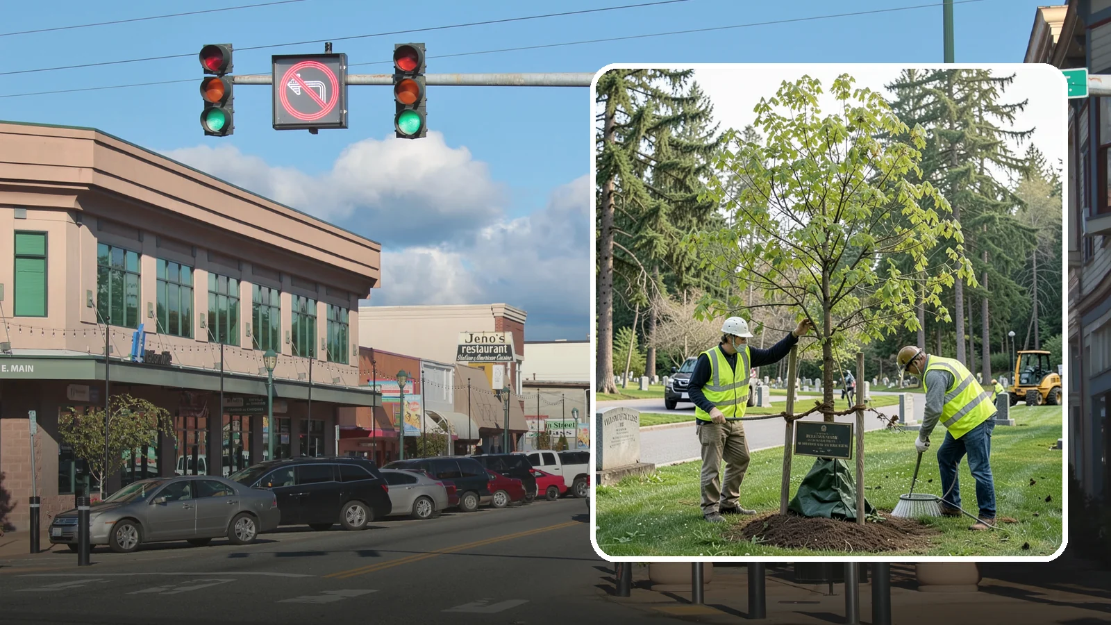Memorial Tree Planting in Monroe, Snohomish County, WA - Dedicated planting of commemorative trees with donor coordination, plaque placement, and long-term establishment care.
