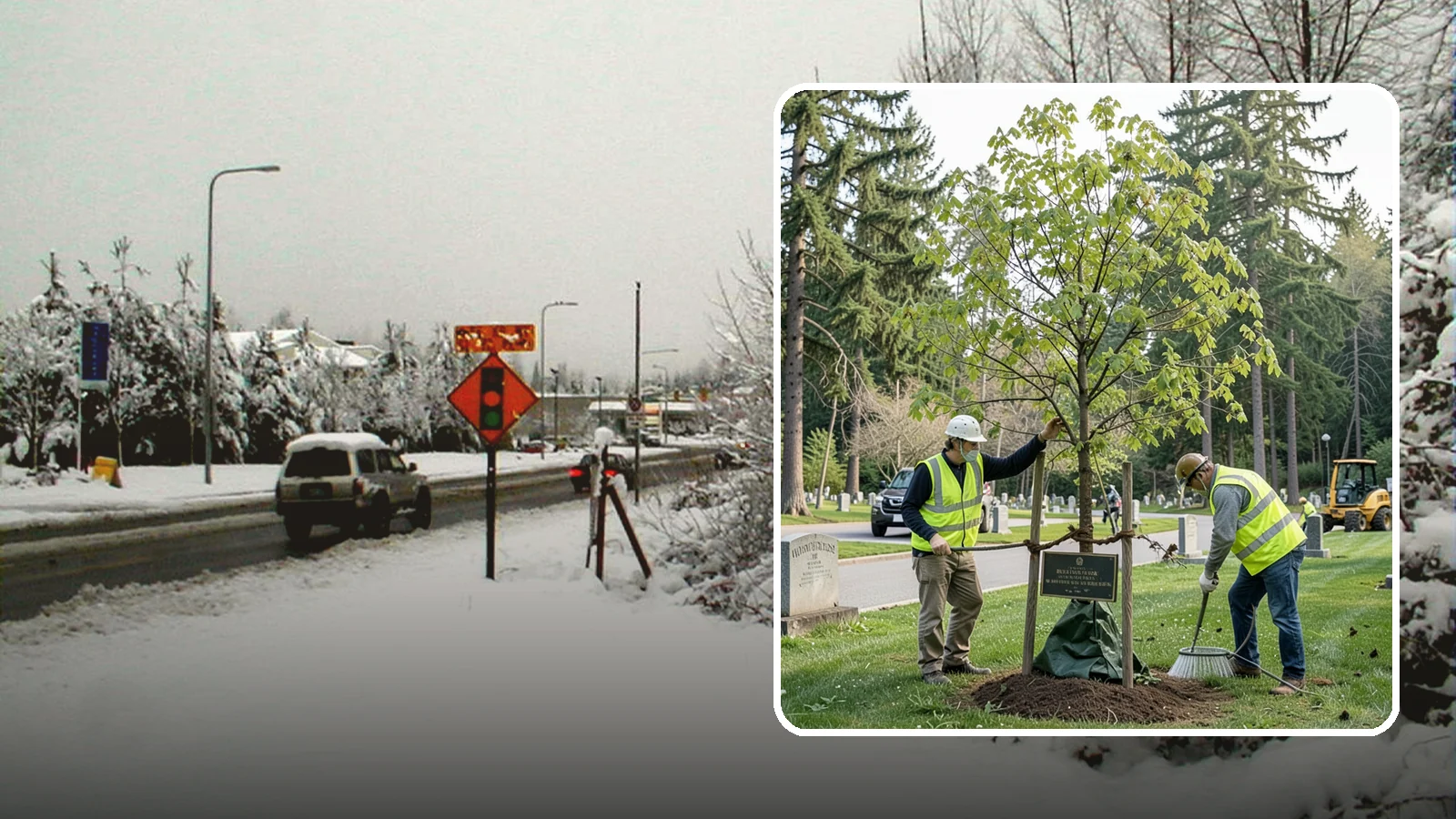 Memorial Tree Planting in Newcastle, King County, WA - Dedicated planting of commemorative trees with donor coordination, plaque placement, and long-term establishment care.