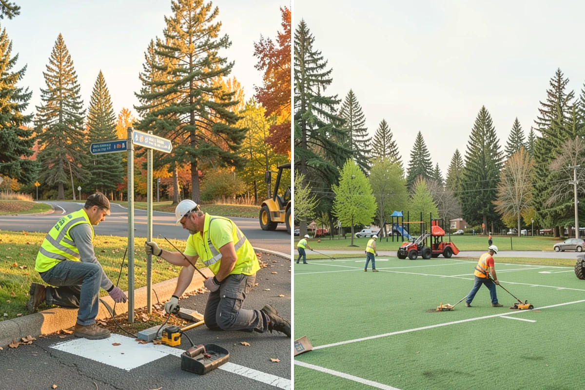 Memorial Tree Planting in Newcastle, King County, WA - Species and location selection with staff and donor