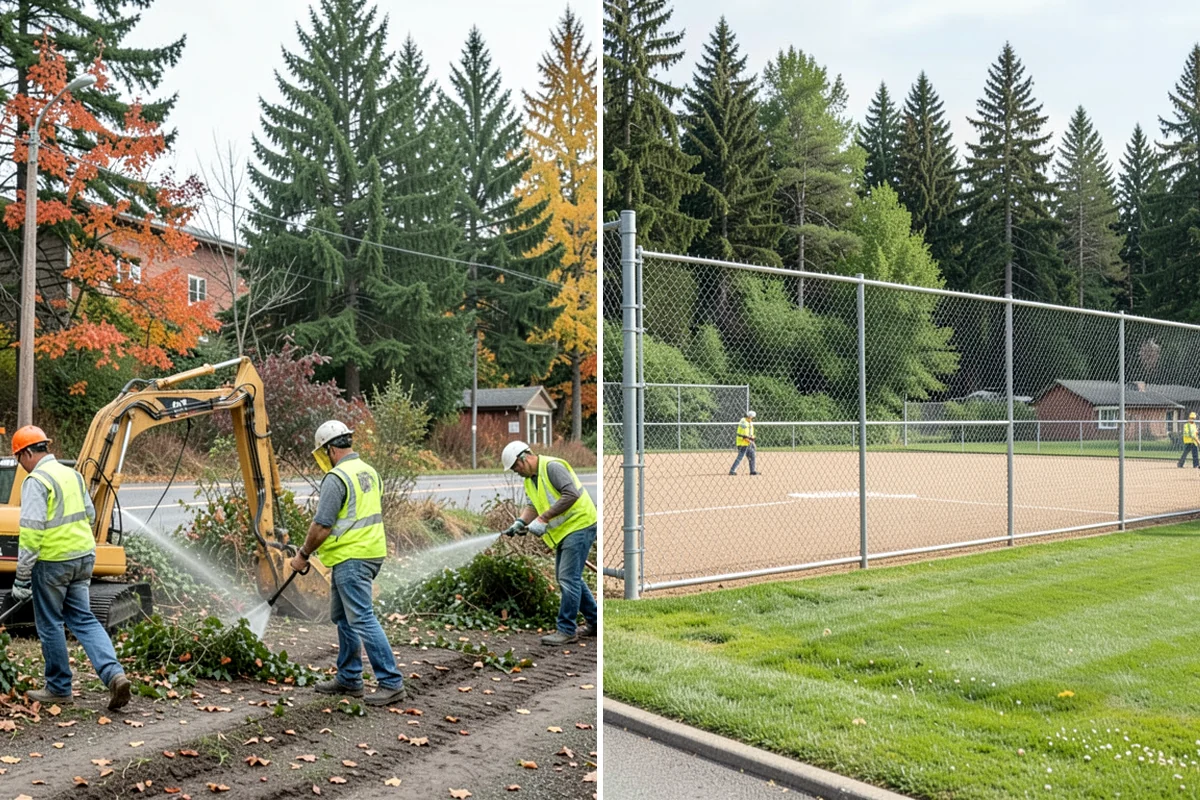 Memorial Tree Planting in Shoreline, King County, WA - Species and location selection with staff and donor
