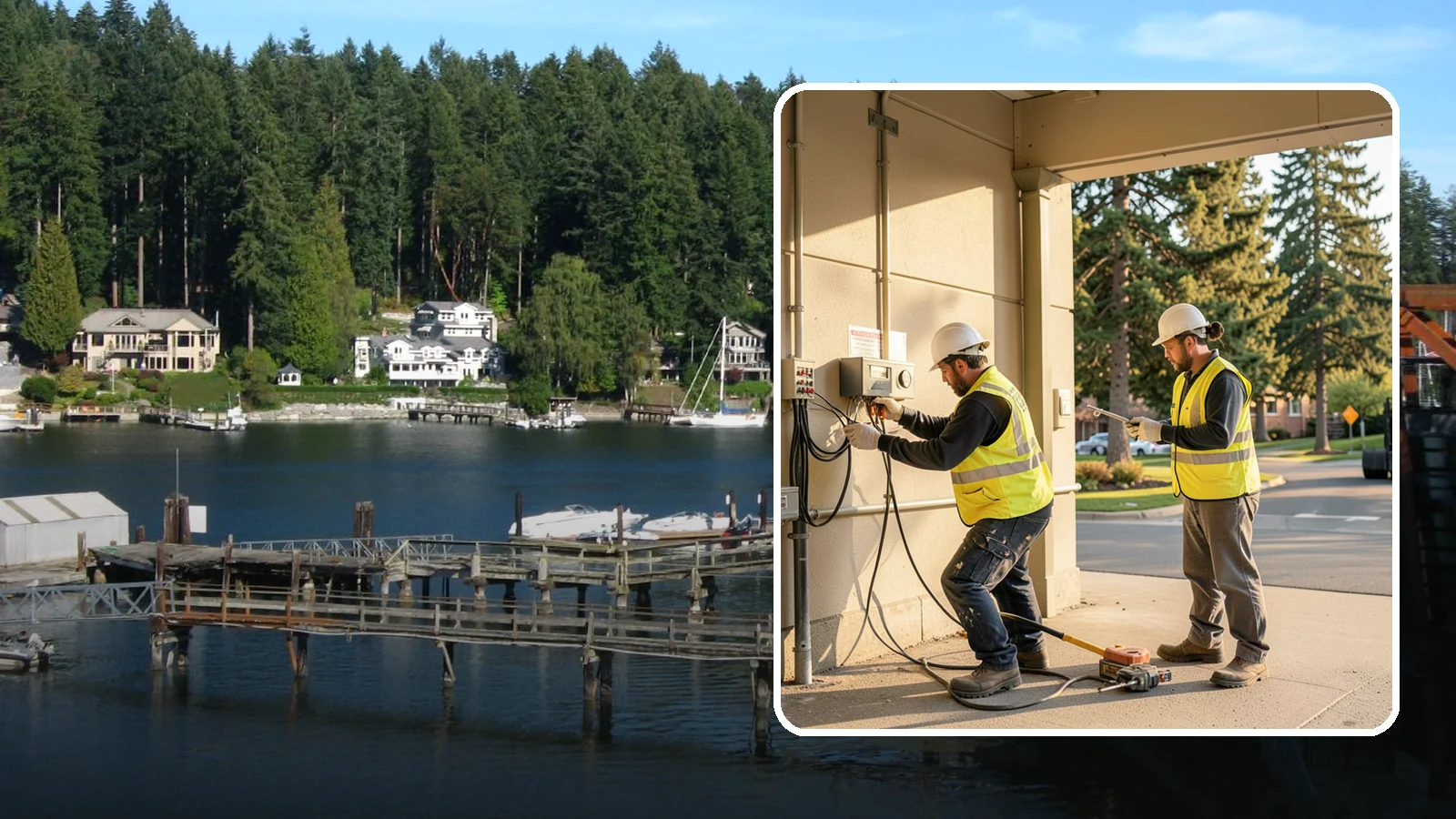 Minor Electrical Repairs in Gig Harbor, Pierce County, WA - Address failed lighting, outlets, and circuits in public buildings safely and to code with licensed electricians.