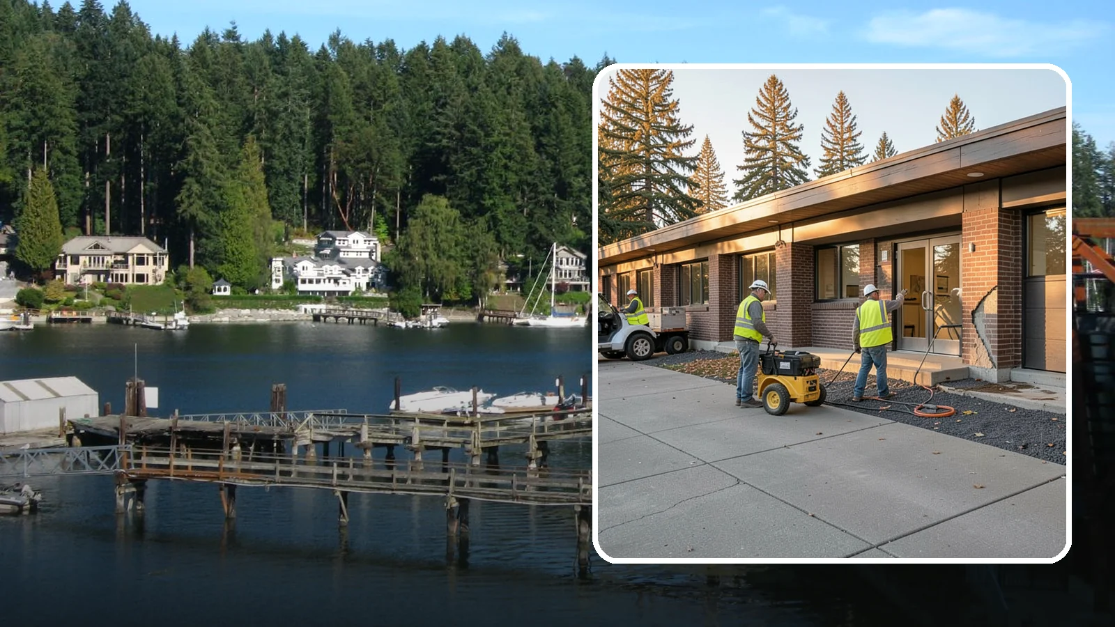 Minor Exterior Repairs in Gig Harbor, Pierce County, WA - Small-scale exterior repairs that address wear and damage before it escalates at public buildings.