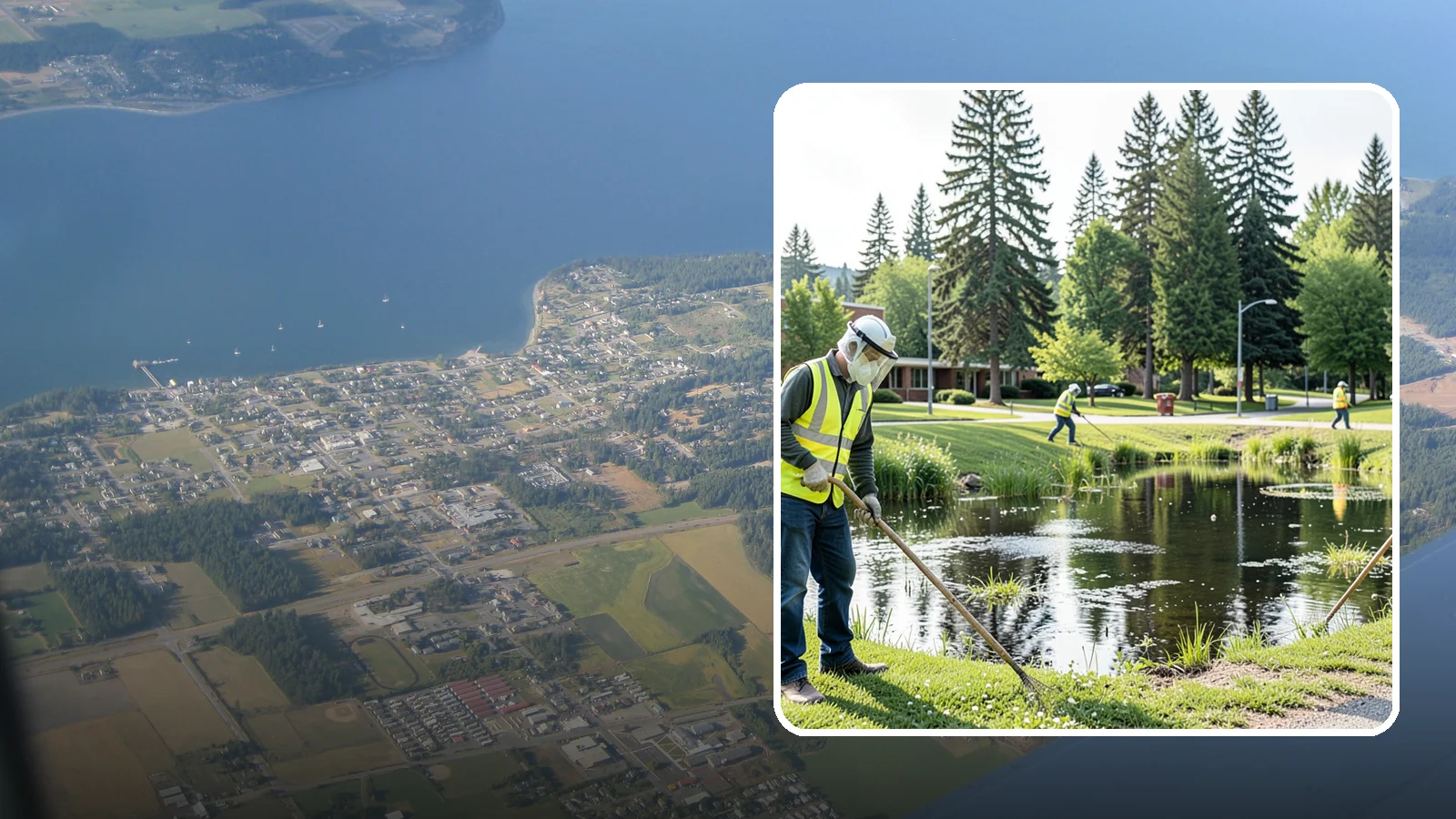 Mosquito Abatement in Coupeville, Island County, WA - Mosquito abatement that reduces breeding and biting pressure around public water features and open space.