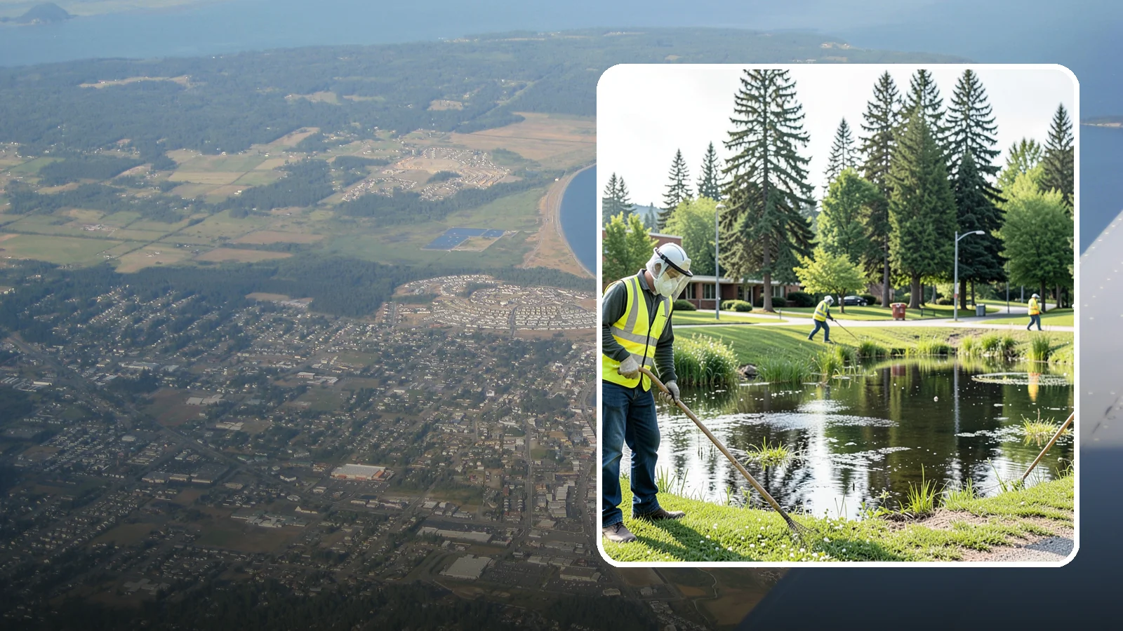 Mosquito Abatement in Oak Harbor, Island County, WA - Mosquito abatement that reduces breeding and biting pressure around public water features and open space.