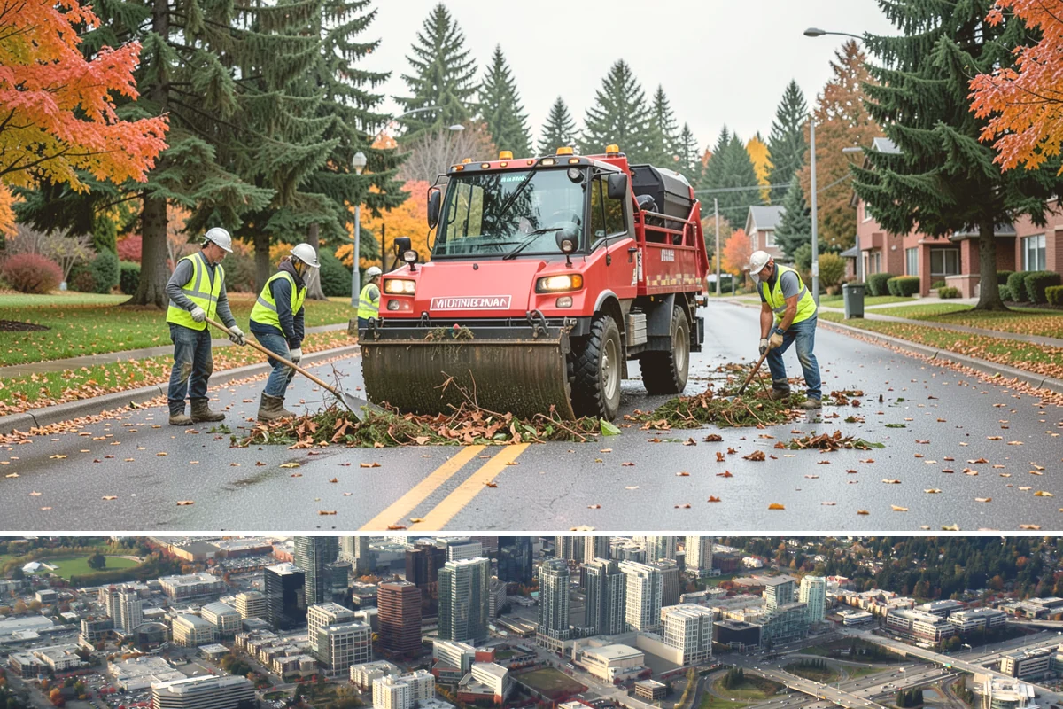 Mower Fleet Servicing in Bellevue, King County, WA - The heaviest servicing happens in late winter and early spring to ready the fleet before growth accelerates.