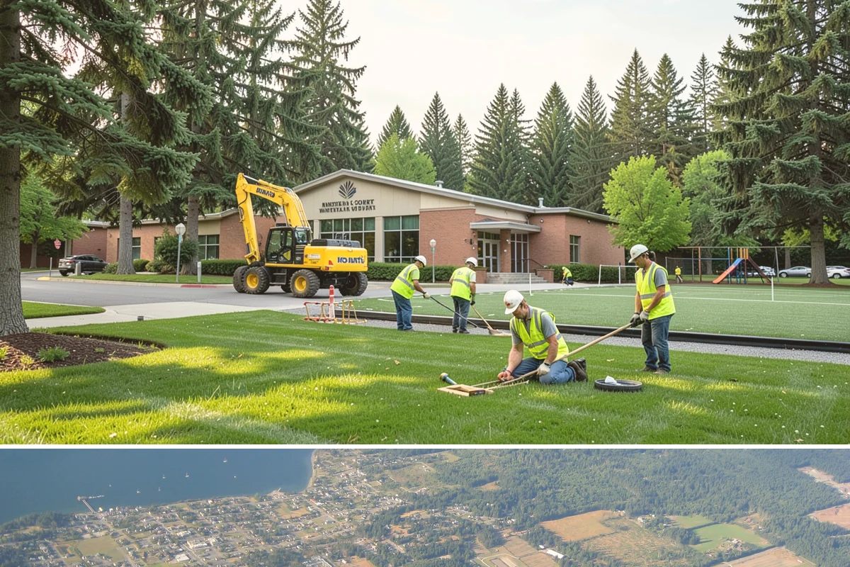 Mower Fleet Servicing in Coupeville, Island County, WA - The heaviest servicing happens in late winter and early spring to ready the fleet before growth accelerates.