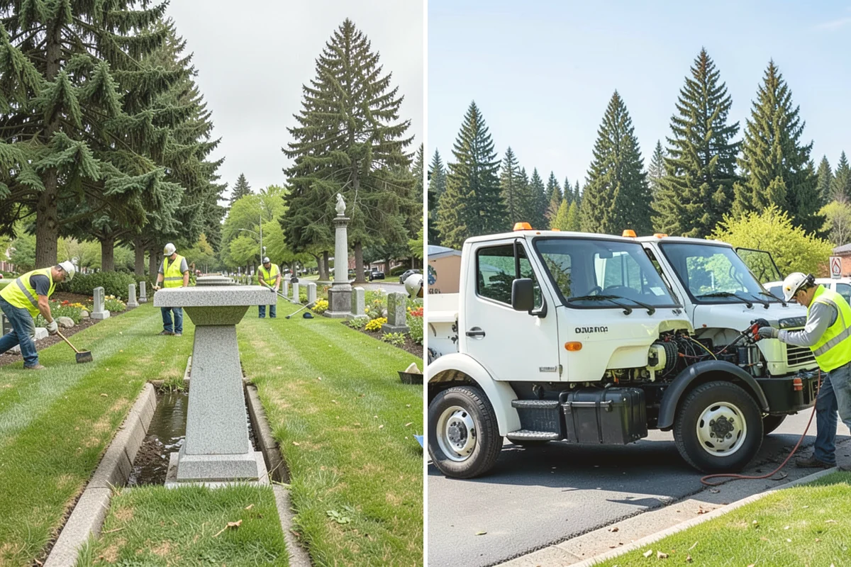 Mower Fleet Servicing in Duvall, King County, WA - Collect the mower fleet for inspection