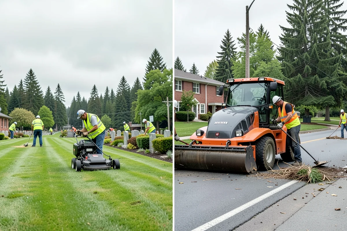 Mower Fleet Servicing in Gig Harbor, Pierce County, WA - Collect the mower fleet for inspection