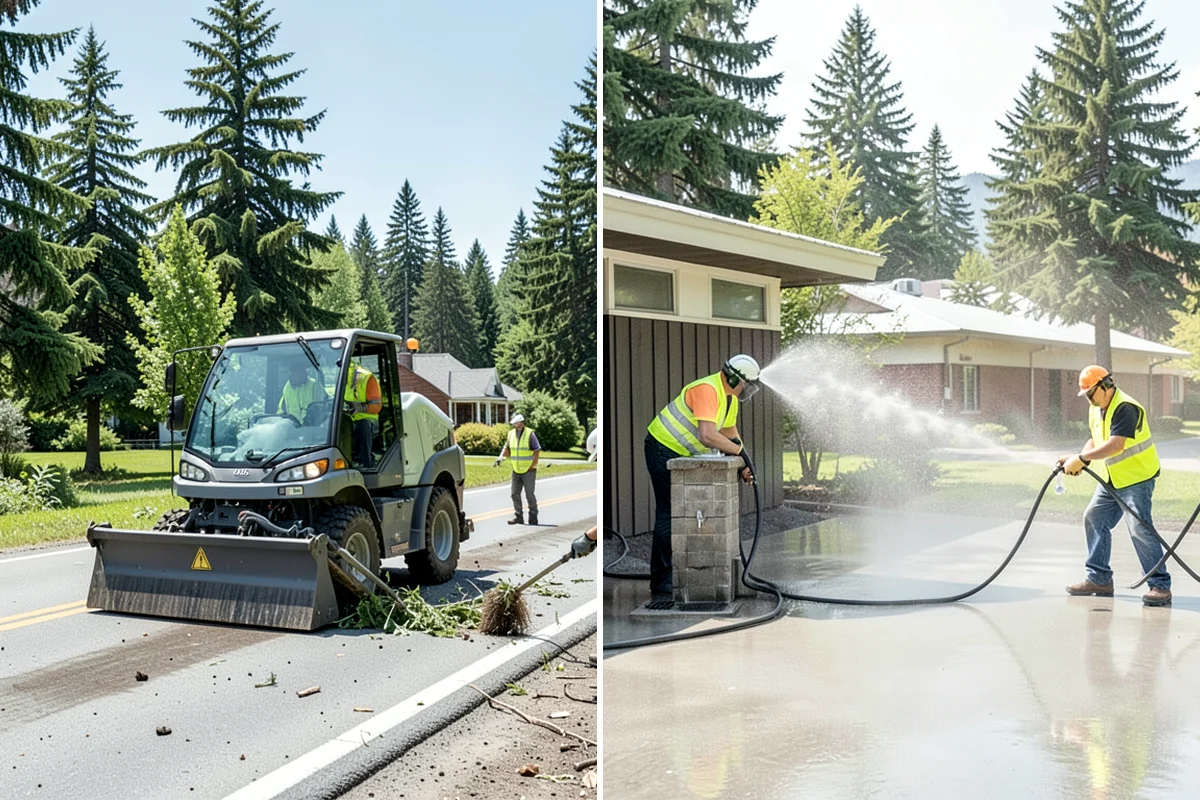 Mower Fleet Servicing in Kenmore, King County, WA - Collect the mower fleet for inspection