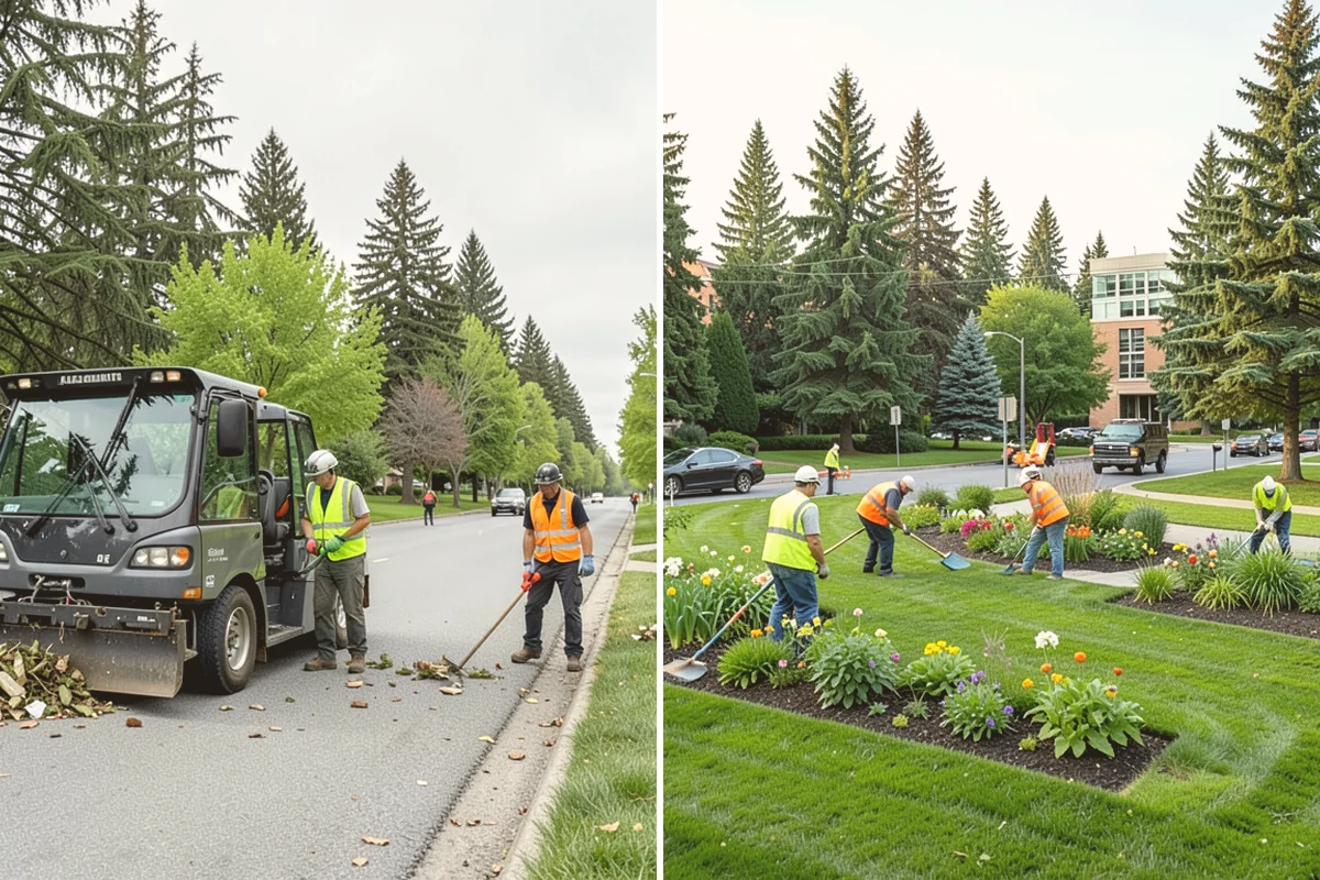 Mower Fleet Servicing in Langley, Island County, WA - Collect the mower fleet for inspection