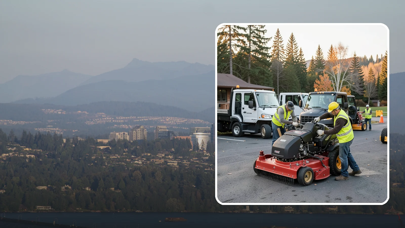 Mower Fleet Servicing in Medina, King County, WA - Blade, deck, and engine service that keeps a mowing fleet cutting cleanly all season.