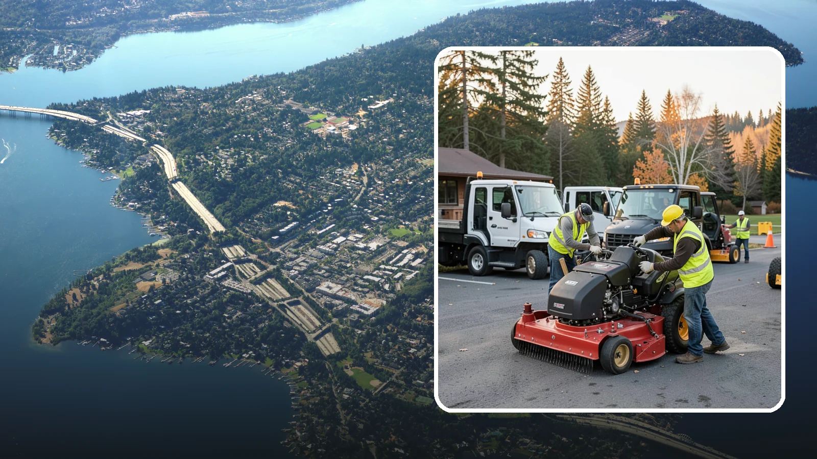 Mower Fleet Servicing in Mercer Island, King County, WA - Blade, deck, and engine service that keeps a mowing fleet cutting cleanly all season.