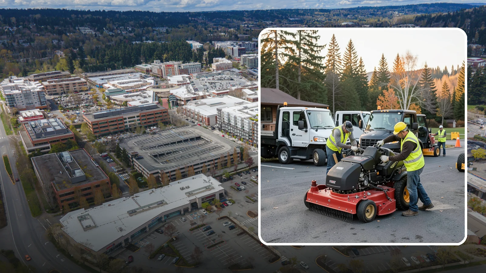 Mower Fleet Servicing in Redmond, King County, WA - Blade, deck, and engine service that keeps a mowing fleet cutting cleanly all season.