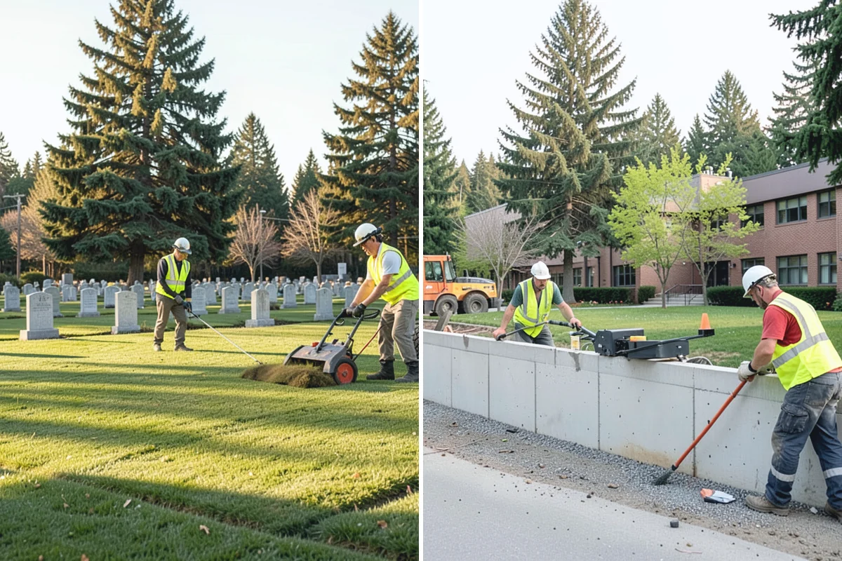 Mower Fleet Servicing in Redmond, King County, WA - Collect the mower fleet for inspection