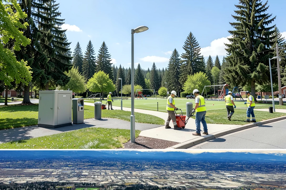 Mower Fleet Servicing in SeaTac, King County, WA - The heaviest servicing happens in late winter and early spring to ready the fleet before growth accelerates.