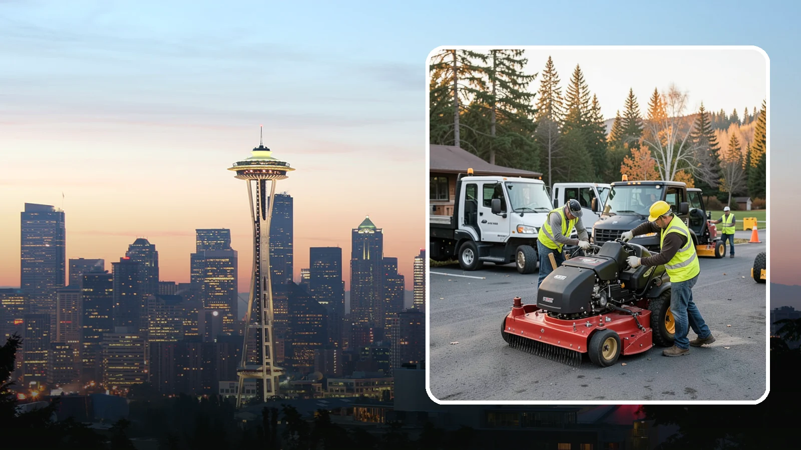 Mower Fleet Servicing in Seattle, King County, WA - Blade, deck, and engine service that keeps a mowing fleet cutting cleanly all season.