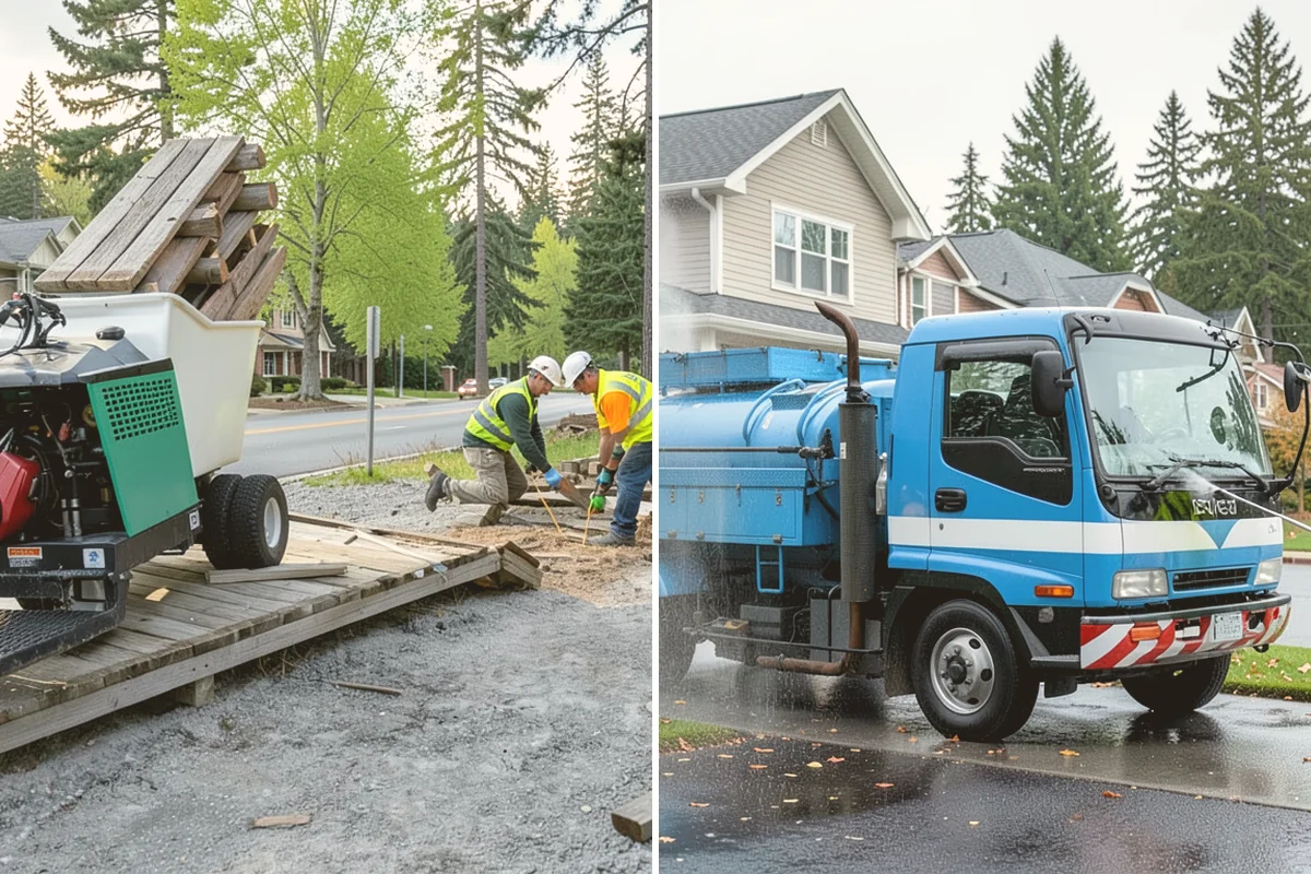 Mower Fleet Servicing in Stanwood, Snohomish County, WA - Collect the mower fleet for inspection