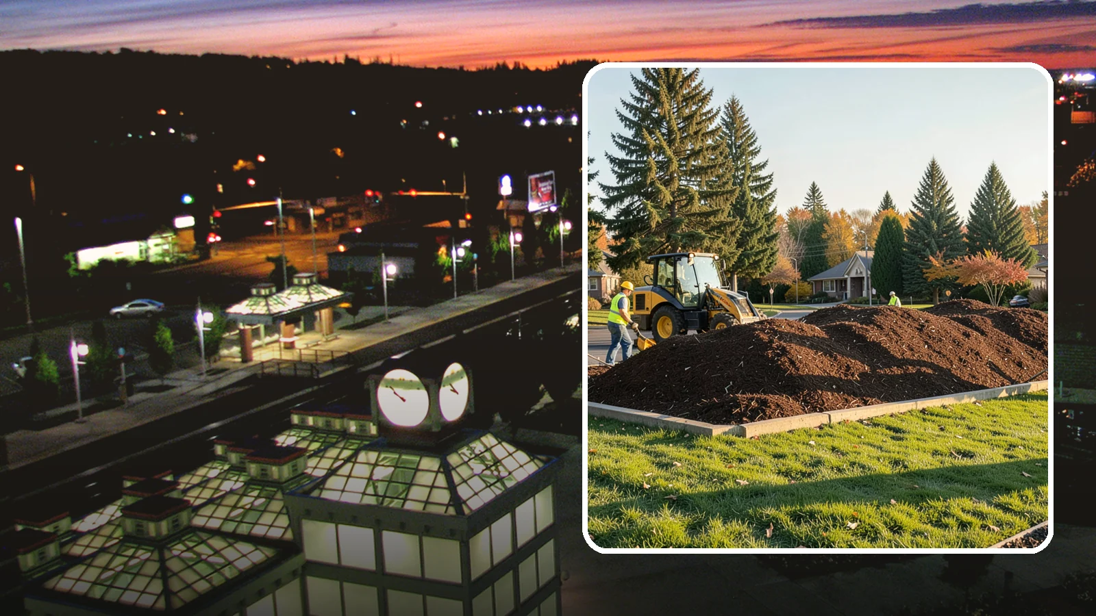 Mulch Installation in Auburn, King County, WA - Fresh mulch installation that suppresses weeds, retains moisture, and gives public beds a uniform finish.