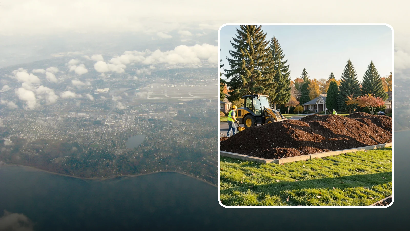 Mulch Installation in Burien, King County, WA - Fresh mulch installation that suppresses weeds, retains moisture, and gives public beds a uniform finish.