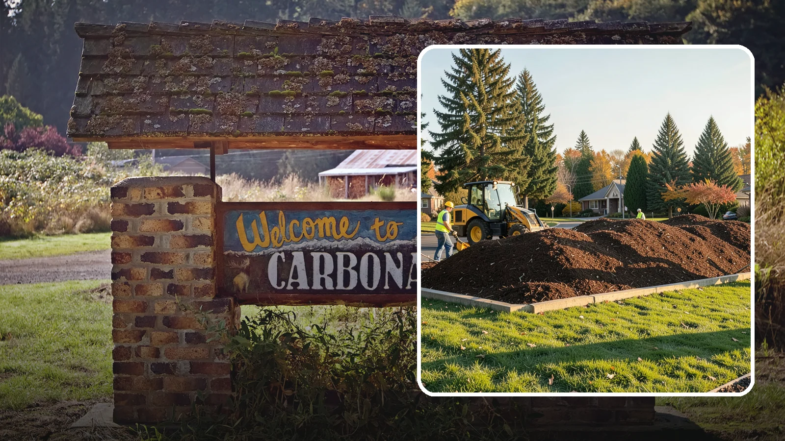 Mulch Installation in Carbonado, Pierce County, WA - Fresh mulch installation that suppresses weeds, retains moisture, and gives public beds a uniform finish.