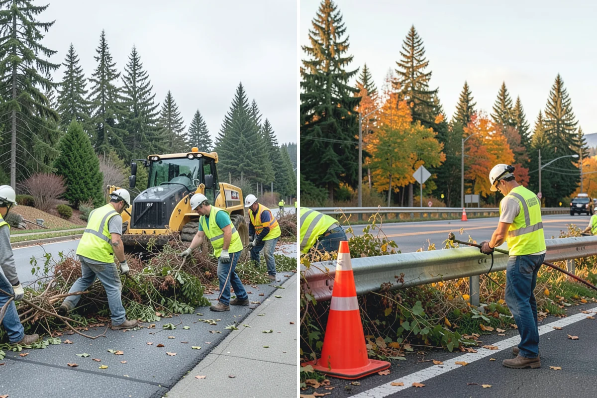 Mulch Installation in Coupeville, Island County, WA - Prep beds by edging, weeding, and clearing debris