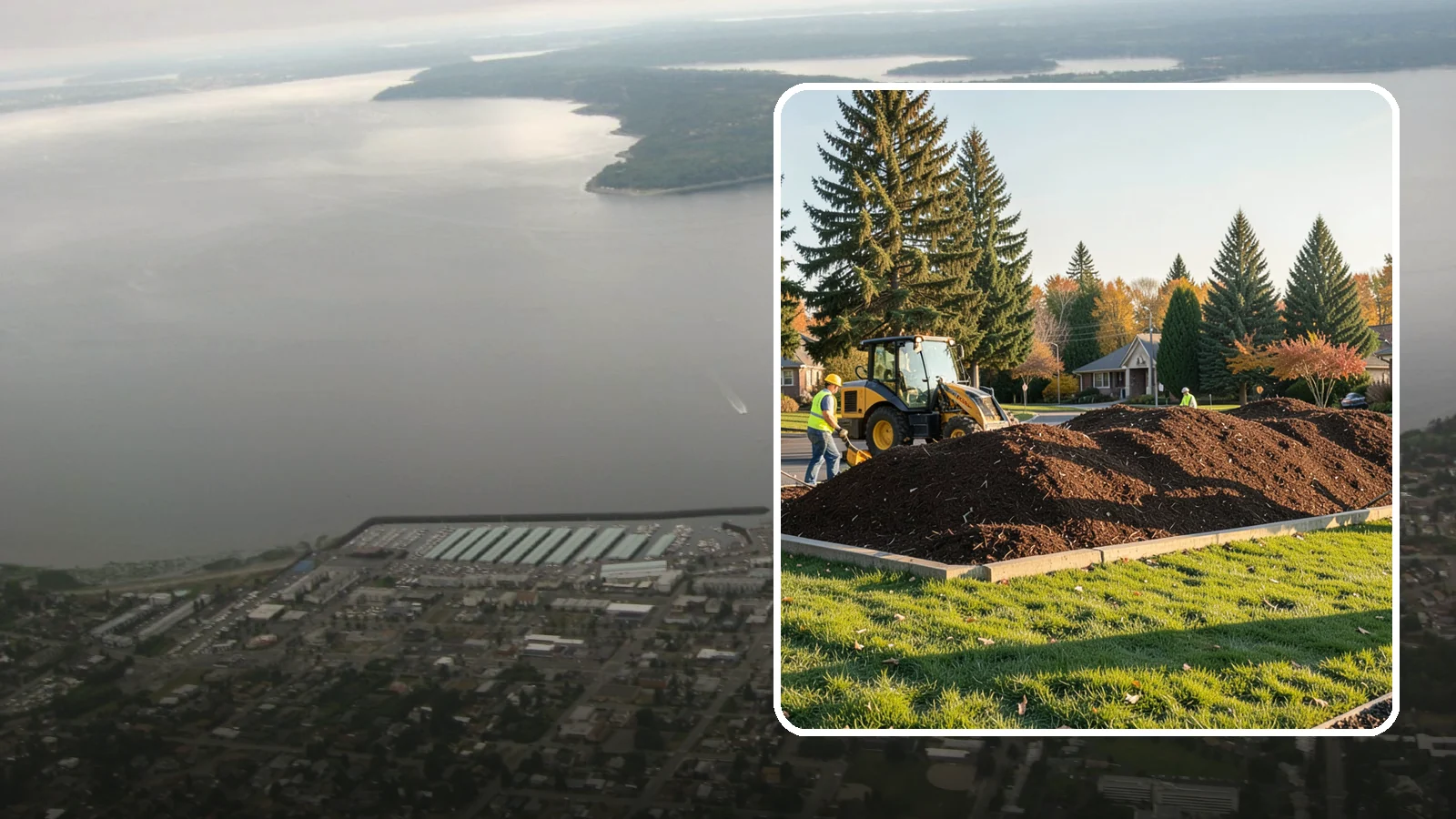 Mulch Installation in Des Moines, King County, WA - Fresh mulch installation that suppresses weeds, retains moisture, and gives public beds a uniform finish.