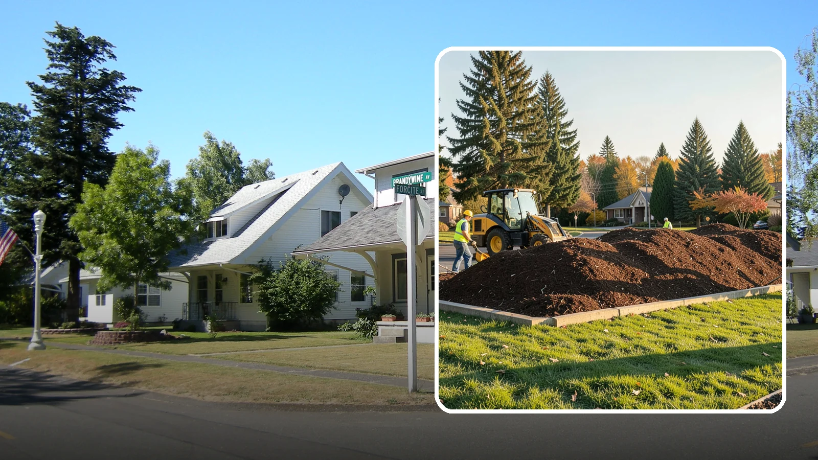 Mulch Installation in DuPont, Pierce County, WA - Fresh mulch installation that suppresses weeds, retains moisture, and gives public beds a uniform finish.