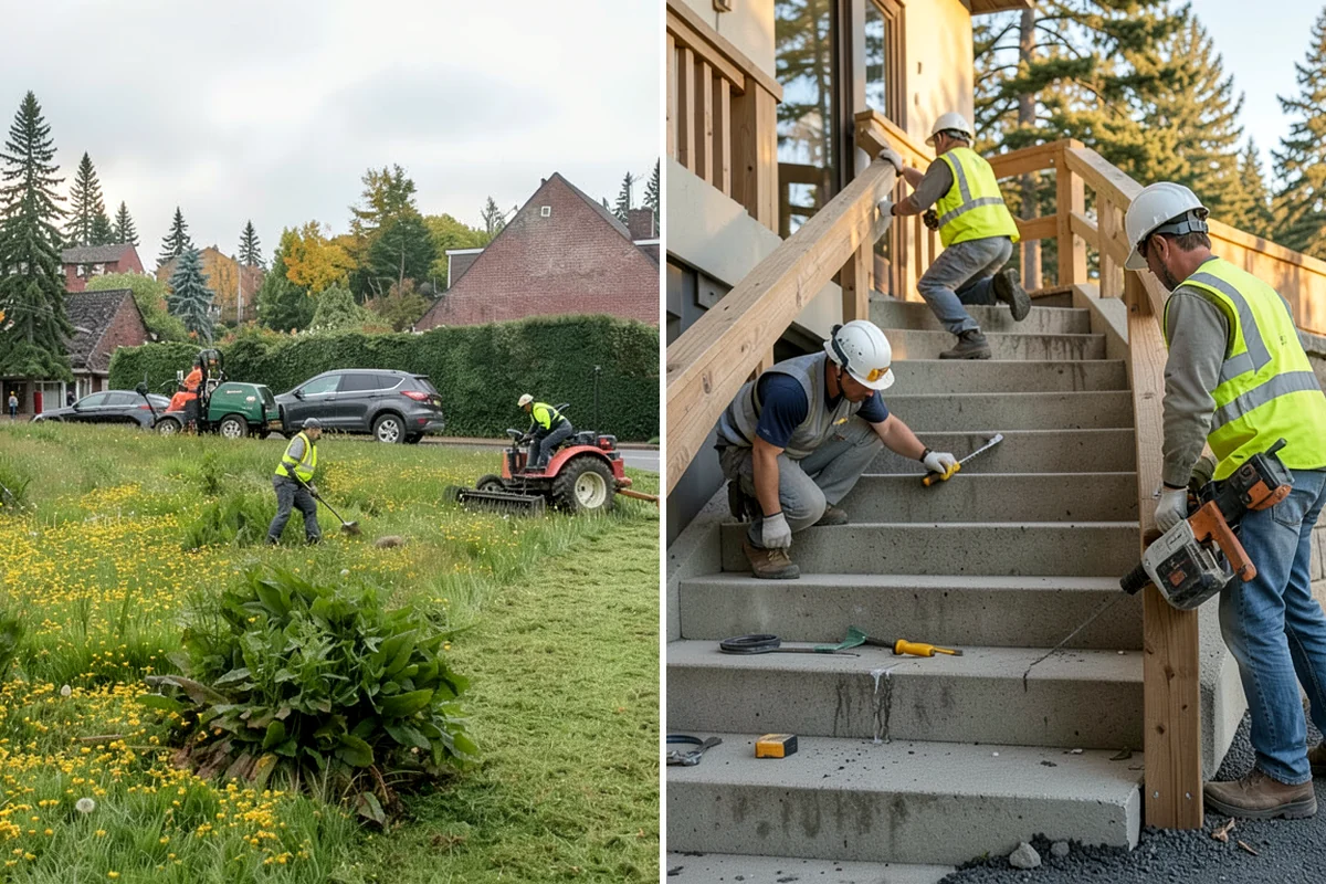 Mulch Installation in DuPont, Pierce County, WA - Prep beds by edging, weeding, and clearing debris