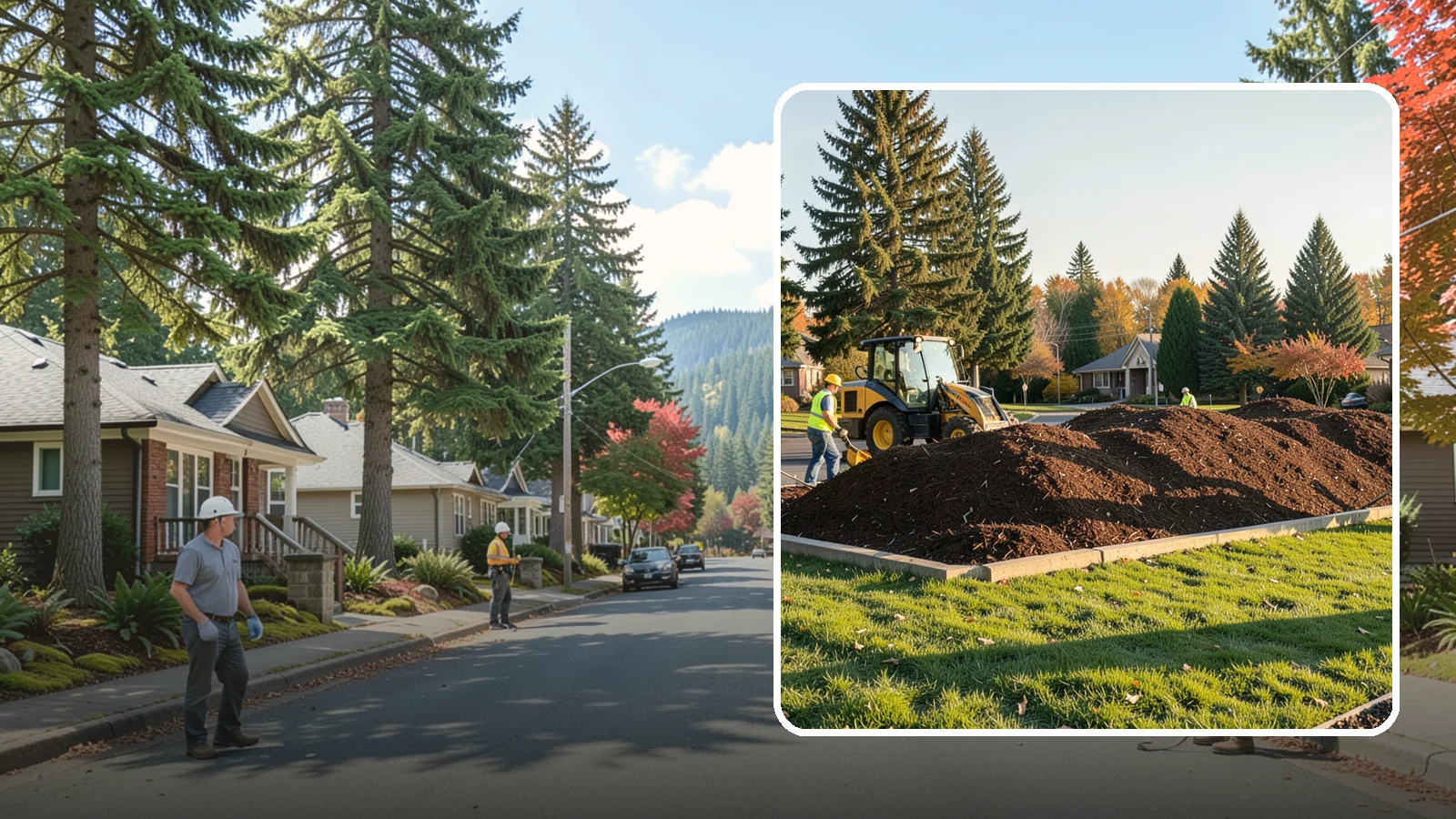 Mulch Installation in Hunts Point, King County, WA - Fresh mulch installation that suppresses weeds, retains moisture, and gives public beds a uniform finish.