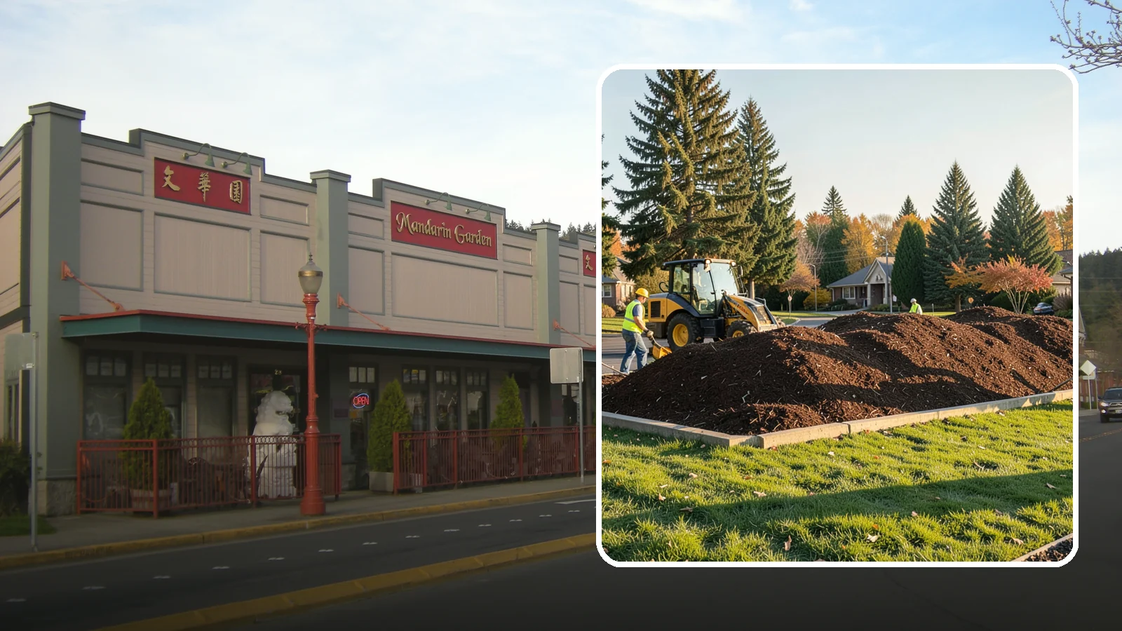 Mulch Installation in Issaquah, King County, WA - Fresh mulch installation that suppresses weeds, retains moisture, and gives public beds a uniform finish.