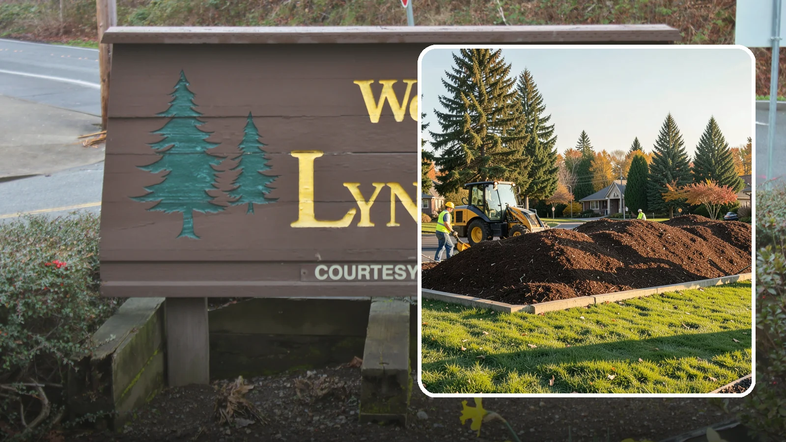 Mulch Installation in Lynnwood, Snohomish County, WA - Fresh mulch installation that suppresses weeds, retains moisture, and gives public beds a uniform finish.